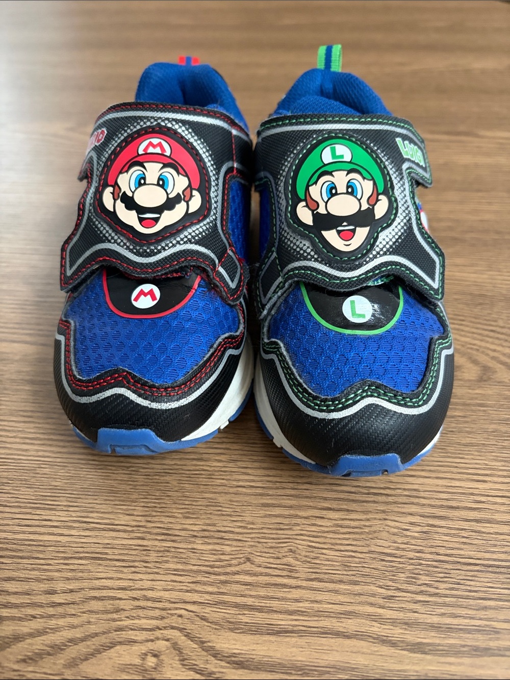 Super Mario Mario & Luigi Kids Sneakers - Blue with Red & Green Accents
